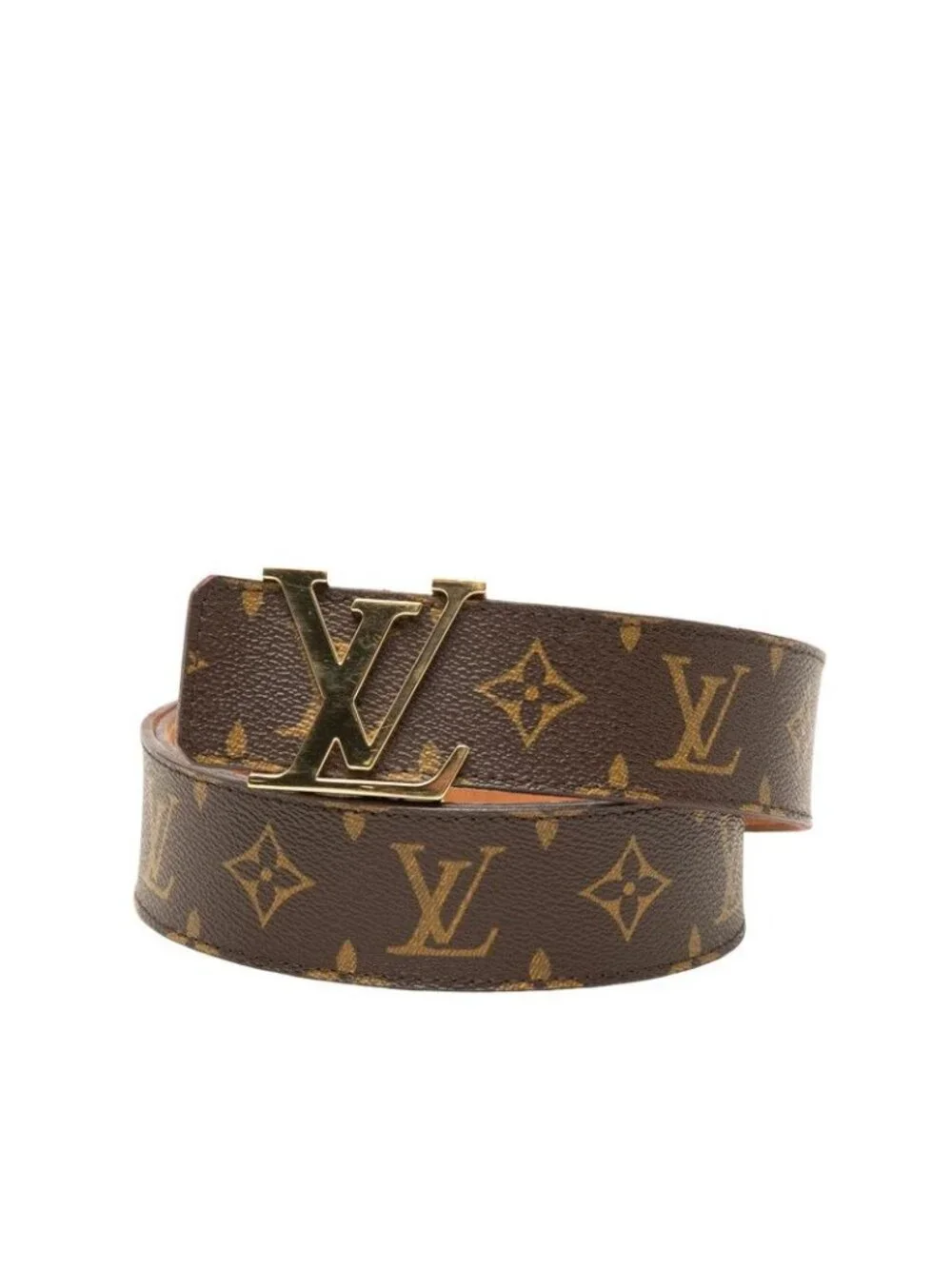 Louis Vuitton Monogram Ceinture Initial Belt 100 40 Brown Gold